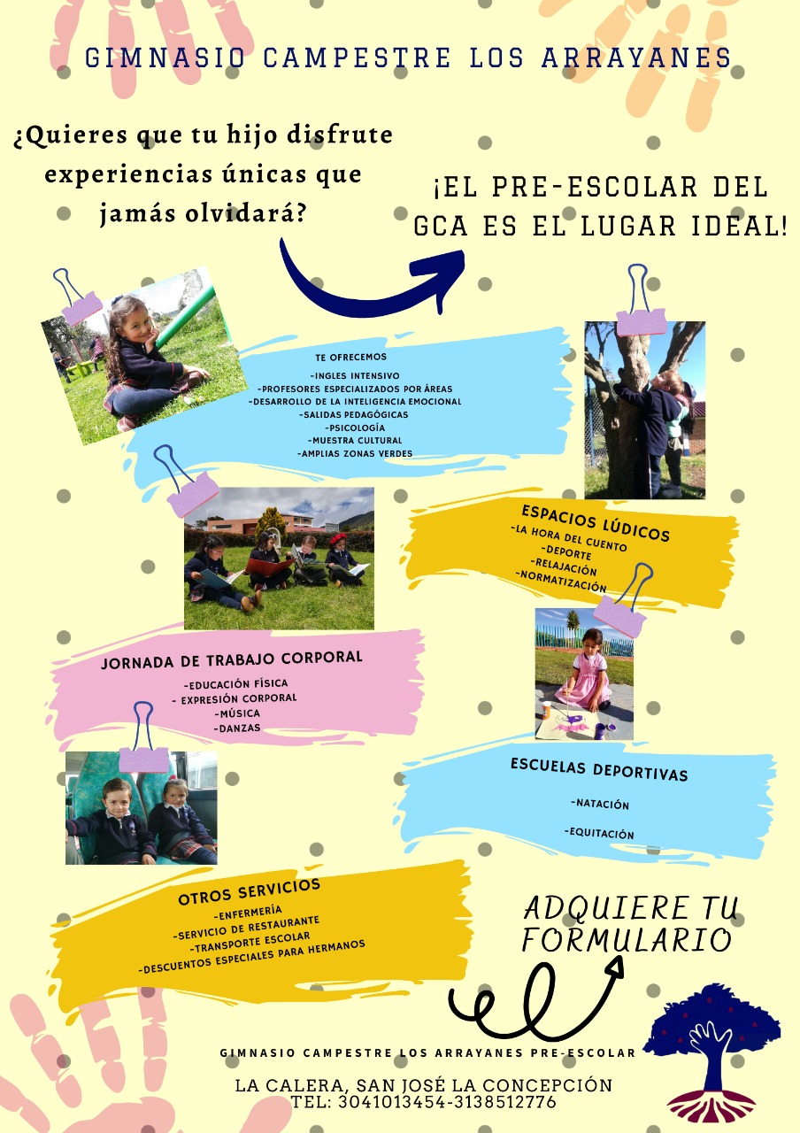 !VEN AL ARRAYANES
SCHOOL DAY¡
Y enamorate del GCA